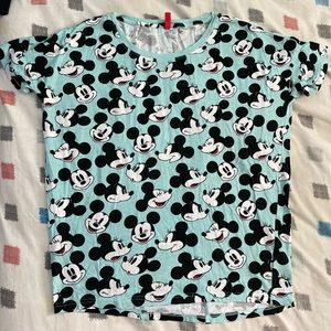 Disney Mickey and Minnie all over print shirt